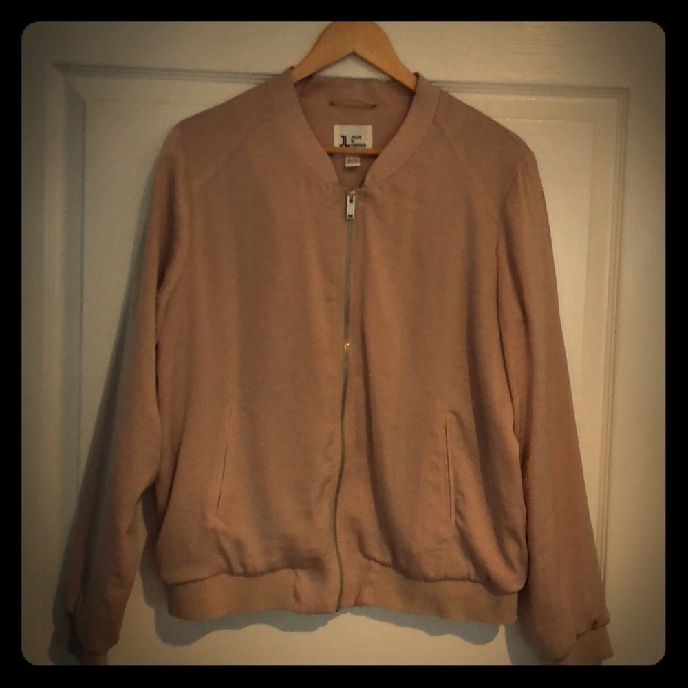 Pale Pink Bomber Jacket